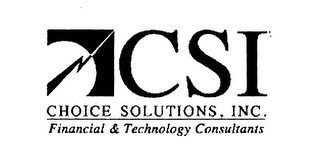 CSI CHOICE SOLUTIONS, INC. FINANCIAL & TECHNOLOGY CONSULTANTS logo