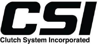 CSI CLUTCH SYSTEM INCORPORATED logo