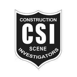 CSI CONSTRUCTION SCENE INVESTIGATORS logo