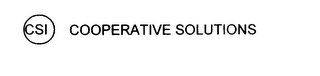CSI COOPERATIVE SOLUTIONS logo