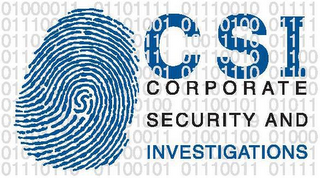 CSI CORPORATE SECURITY AND INVESTIGATIONS logo