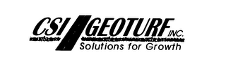 CSI GEOTURF INC. SOLUTIONS FOR GROWTH