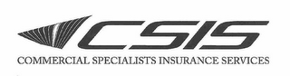 CSIS COMMERCIAL SPECIALISTS INSURANCE SERVICES logo
