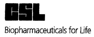 CSL BIOPHARMACEUTICALS FOR LIFE logo