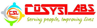 CSL COSYSLABS SERVING PEOPLE, IMPROVINGLIVES logo