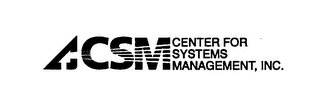 CSM CENTER FOR SYSTEMS MANAGEMENT, INC. logo
