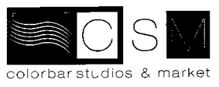 CSM COLOR BAR STUDIOS & MARKET logo