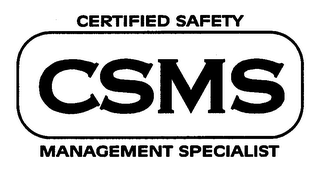 CSMS CERTIFIED SAFETY MANAGEMENT SPECIALIST logo