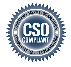 CSO COMPLIANT COMPLIANCE SERVICE ORGANIZATION COMPLIANCE SERVICE ORGANIZATION logo