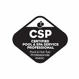 CSP CERTIFIED POOL & SPA SERVICE PROFESSIONAL POOL & HOT TUB PROFESSIONALS ASSOC. logo