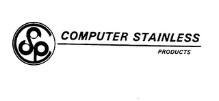 CSP COMPUTER STAINLESS PRODUCTS logo