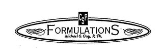 CSP FORMULATIONS MICHAEL G. GUY. R. PH. logo