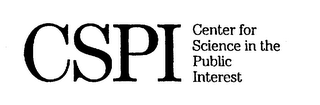 CSPI CENTER FOR SCIENCE IN THE PUBLIC INTEREST logo