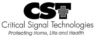 CST CRITICAL SIGNAL TECHNOLOGIES PROTECTING HOME, LIFE AND HEALTH logo