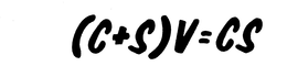 (C+S)V=CS logo