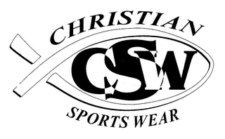 CSW CHRISTIAN SPORTS WEAR logo