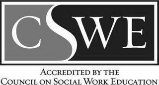 CSWE ACCREDITED BY THE COUNCIL ON SOCIAL WORK EDUCATION logo