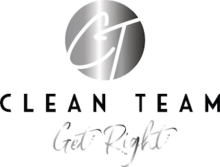 CT CLEAN TEAM GET RIGHT logo
