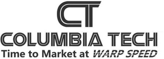 CT COLUMBIA TECH TIME TO MARKET AT WARPSPEED logo