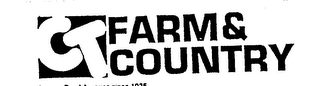 CT FARM & COUNTRY SERVING RURAL AMERICA SINCE 1935 logo