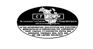 CT SYSTEM THE CORPORATION TRUST COMPANY CT CORPORATION SYSTEM AND ASSOCIATED COMPANIES logo