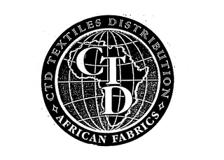 CTD CTD TEXTILES DISTRIBUTION AFRICAN FABRICS logo