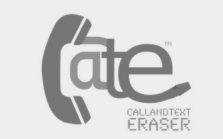 C@TE CALL AND TEXT ERASER logo