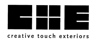 CTE CREATIVE TOUCH EXTERIORS logo
