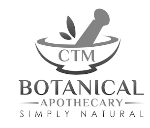 CTM BOTANICAL APOTHECARY SIMPLY NATURAL logo