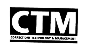 CTM CORRECTIONS TECHNOLOGY & MANAGEMENT logo