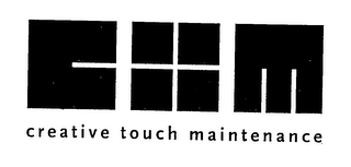 CTM CREATIVE TOUCH MAINTENANCE logo