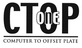 CTOP ONE COMPUTER TO OFFSET PLATE logo