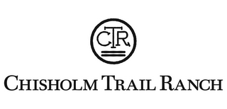 CTR CHISHOLM TRAIL RANCH logo
