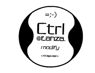 =;-) CTRL @L'ANZA.  MODIFY logo