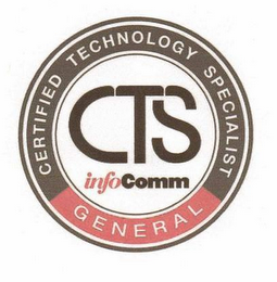 CTS INFOCOMM CERTIFIED TECHNOLOGY SPECIALIST GENERAL logo