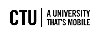 CTU A UNIVERSITY THAT'S MOBILE logo