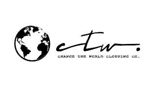 CTW. CHANGE THE WORLD CLOTHING CO. logo