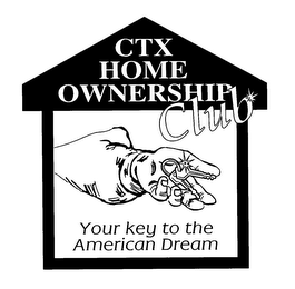 CTX HOME OWNERSHIP CLUB YOUR KEY TO THE AMERICAN DREAM logo