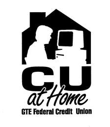 CU AT HOME GTE FEDERAL CREDIT UNION logo