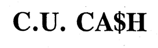 C.U. CA$H logo