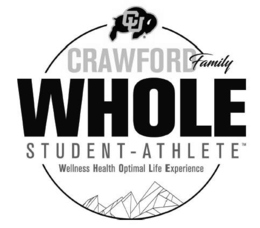 CU CRAWFORD FAMILY WHOLE STUDENT-ATHLETE WELLNESS HEALTH OPTIMAL LIFE EXPERIENCE logo