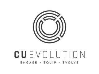 CU EVOLUTION ENGAGE · EQUIP · EVOLVE logo