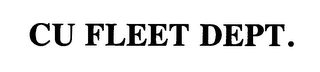 CU FLEET DEPT. logo