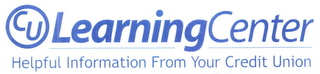 CU LEARNINGCENTER HELPFUL INFORMATION FROM YOUR CREDIT UNION logo