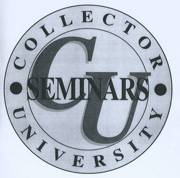 CU SEMINARS · COLLECTOR UNIVERSITY · logo