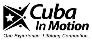 CUBA IN MOTION ONE EXPERIENCE. LIFELONGCONNECTION. logo