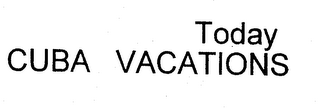 CUBA VACATIONS TODAY logo