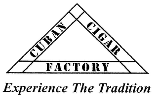 CUBAN CIGAR FACTORY EXPERIENCE THE TRADITION logo