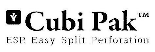CUBI PAK ESP. EASY SPLIT PERFORATION logo