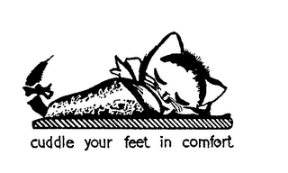 CUDDLE YOUR FEET IN COMFORT logo